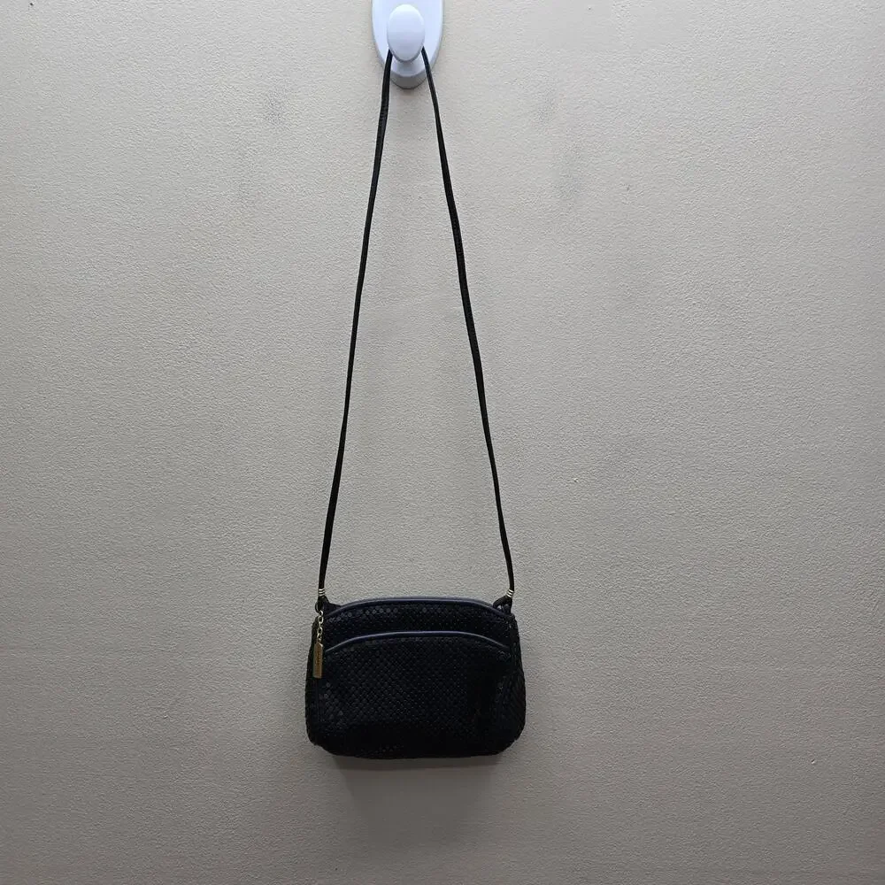 Vintage Whiting and Davis Metal Mesh Shoulder Evening Bag Event Gold Hardware